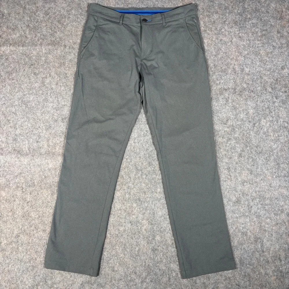Twillory Performance Pants Mens 32x32 Grey Tailored Fit Technical Fabric Chino